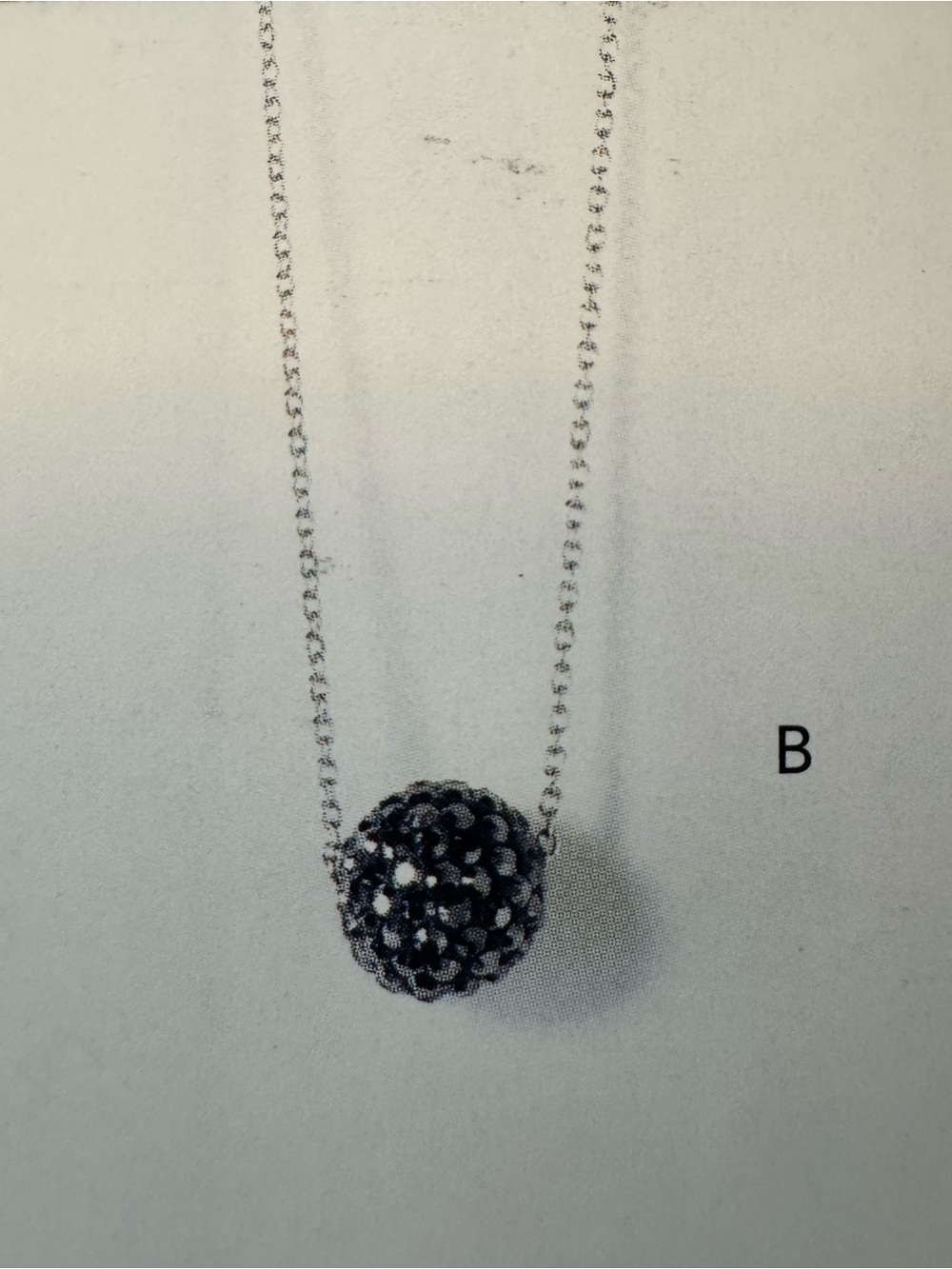 Touchdown Crystal by Swarovski, Black Pave Ball Necklace